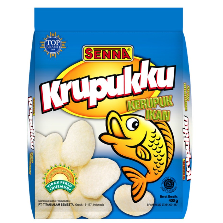 

Senna Krupukku Kerupuk Ikan, Bawang 500 gram