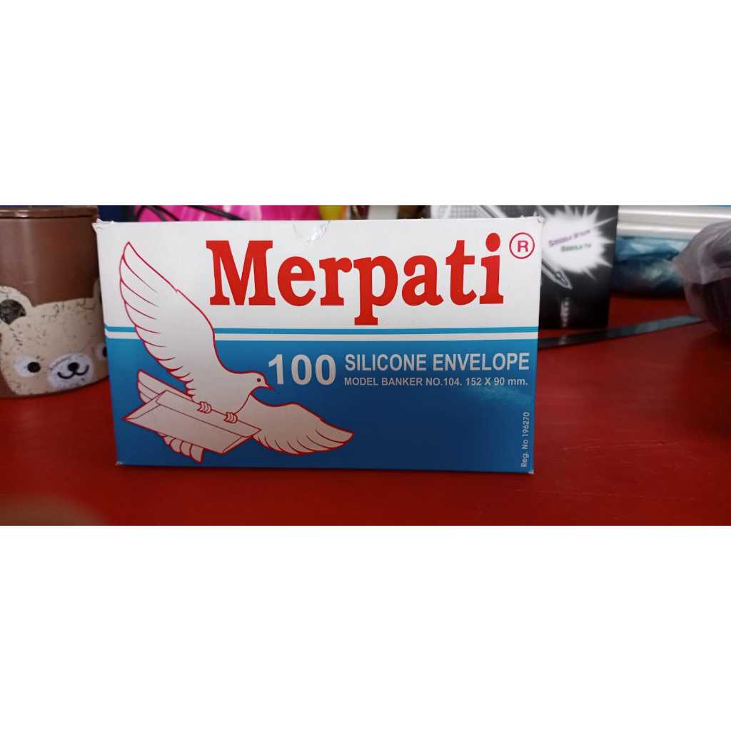 

Amplop Merpati No. 104. 152 x 90 mm