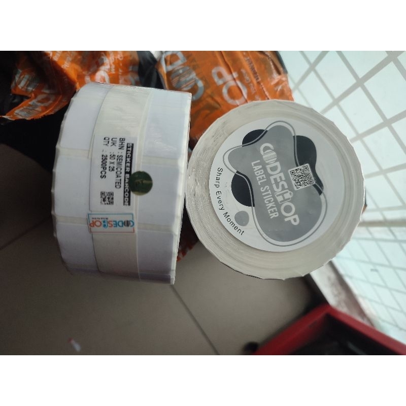 

label barcode 50x25 semicoated 2500 pc