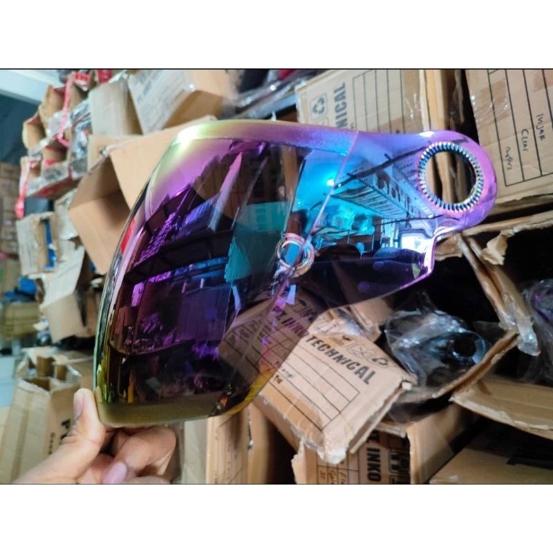Kaca helm thi, jp, g2, virtu, ava topi, eroe, tsk, jpx cross arl cross iridium silver, pelangi