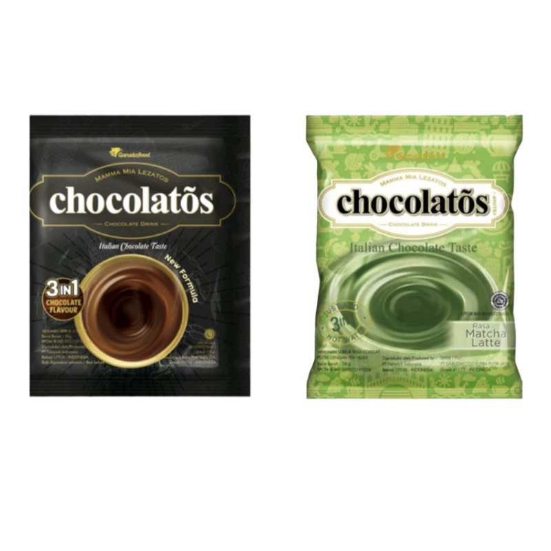 

Chocolatos Drink Sachet Rasa Chocolate Matcha Latte