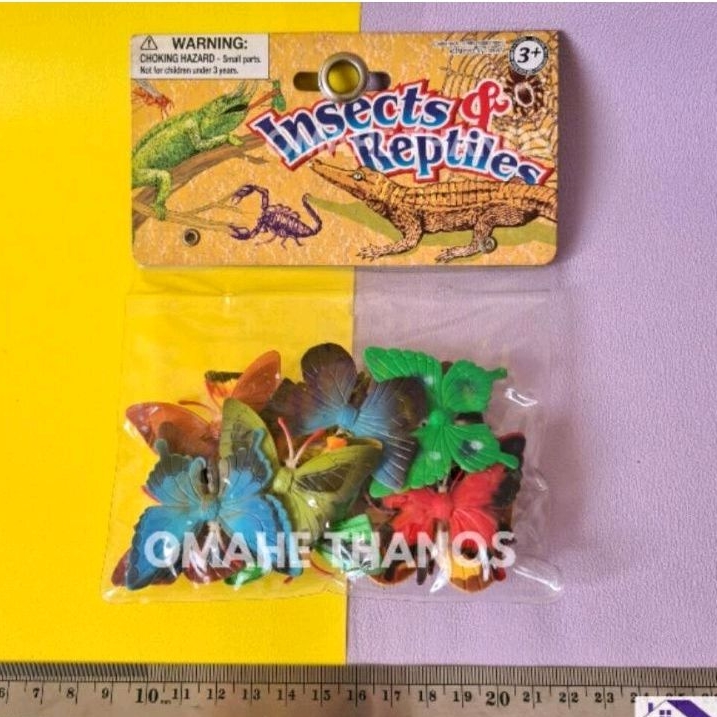Mainan hewan karet/animal figure/mainan miniatur Insect Reptile/ Reptil Zone/ Natural World/binatang