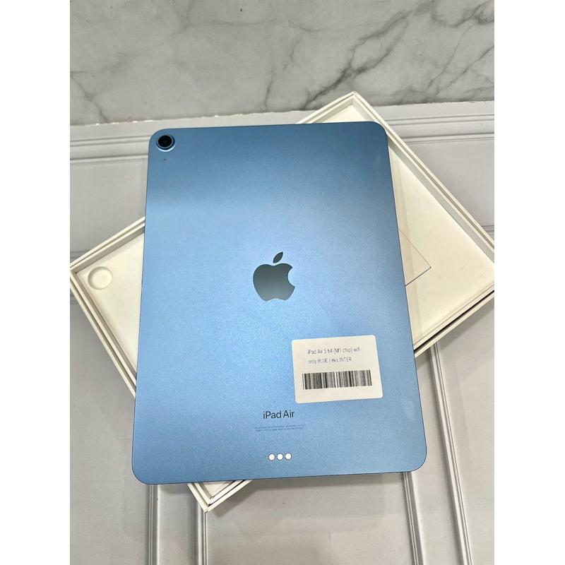 apple ipad air 5 (m1 chip) 64 gb blue wifi only.mulus banget