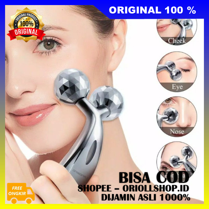Alat Pijat Wajah Anti Kendur 3D Massager Alat Pijat Roller 3D Pijat Body Wajah Refleksi 100% ASLI