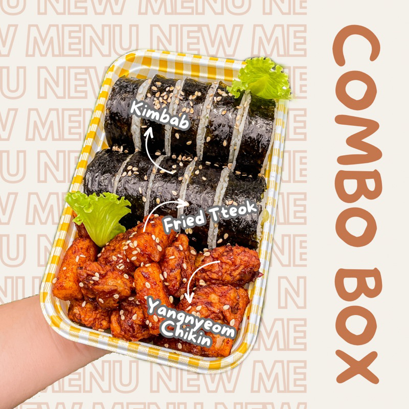 

COMBO BOX (kimbab - korean chicken - fried tteok)