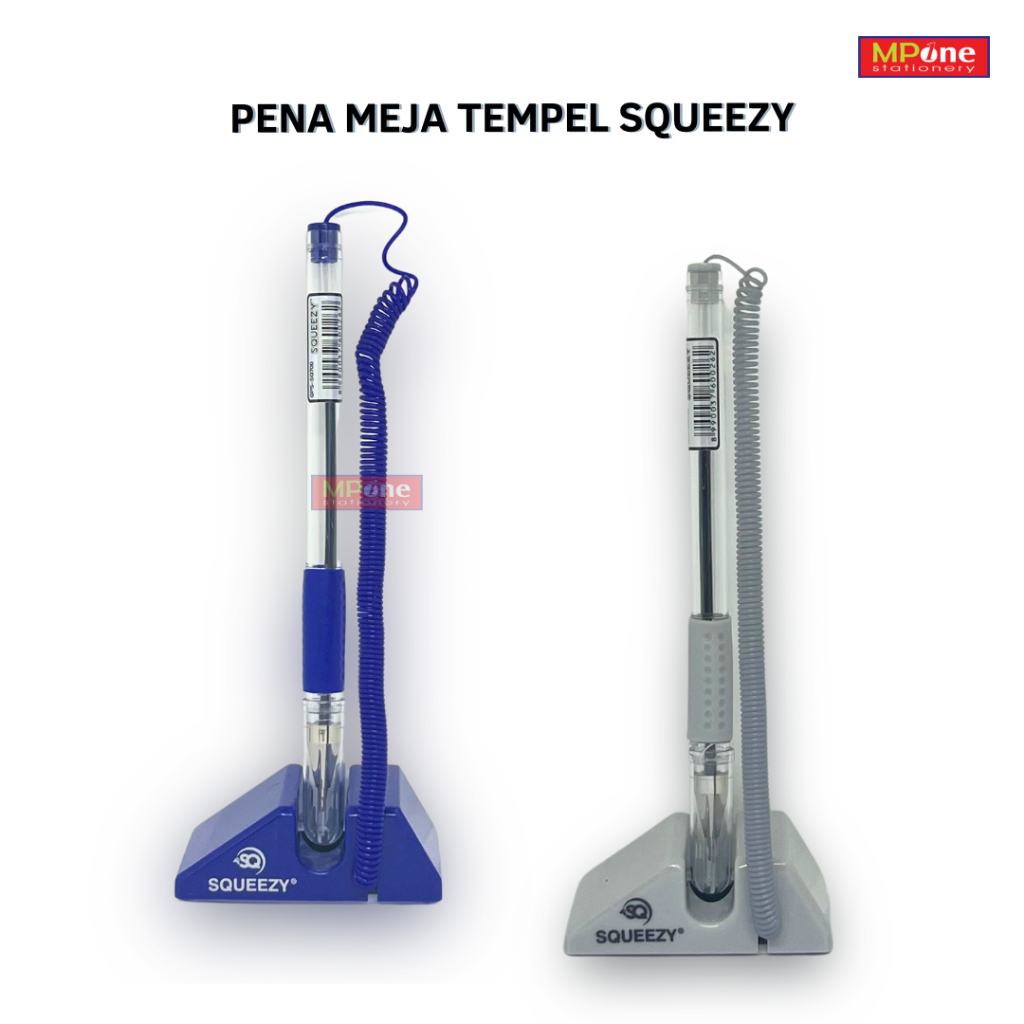 Pena Meja Tempel Squeezy Table Pen Tinta Hitam / Squuezy pen Table Tinta Hitam