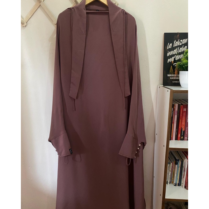 preloved heezma set chocomauve