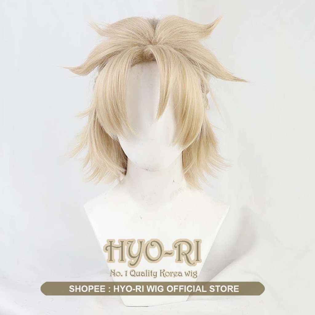 HYO-RI WIG : WIG ALBEDO WIG COSPLAY ANIME GAME GENSHIN IMPACT