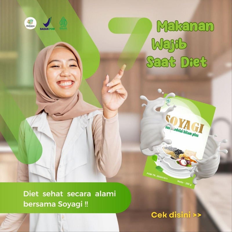 

SOYAGI SOLUSI DIET LANCAR BAB/ SUSU KEDELAI HITAM UNTUK KESEHATAN