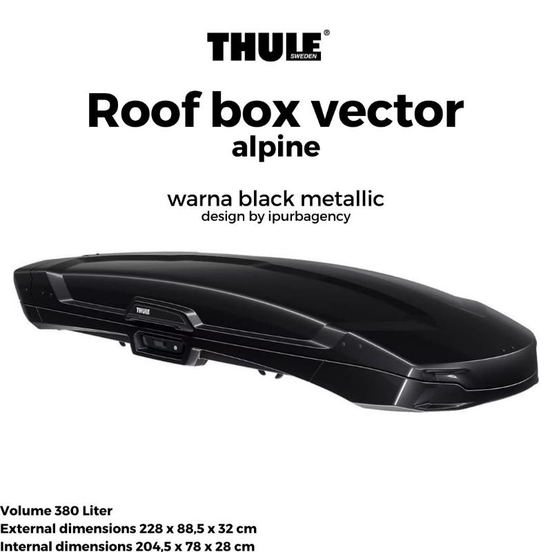 Kotak Atap Cargo Thule Roof box Vector Alpine