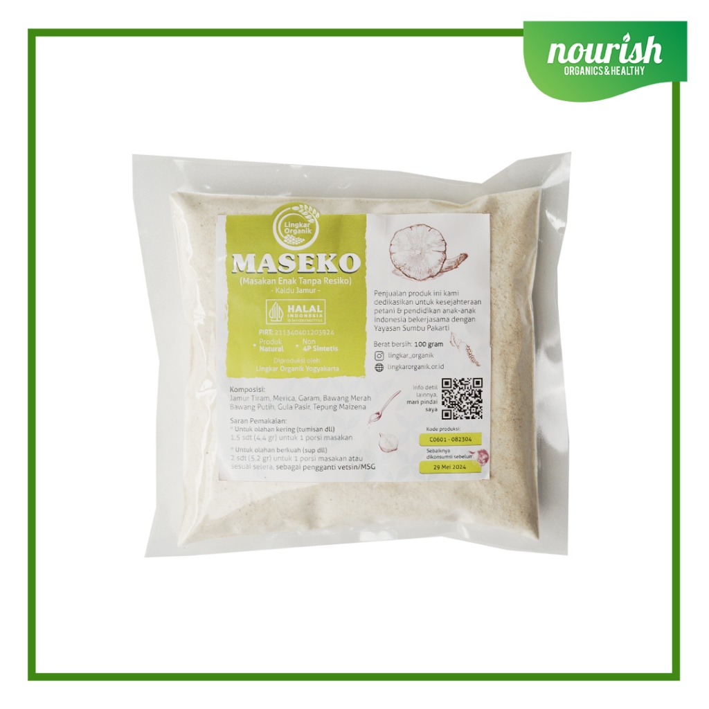 

Maseko Kaldu Jamur Non MSG Kemasan 100gr-Jkut