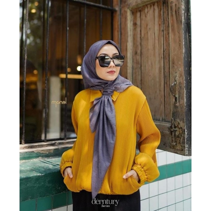 Monel PLIS jacket - atasan (black/mustard) by Monel_Chavians