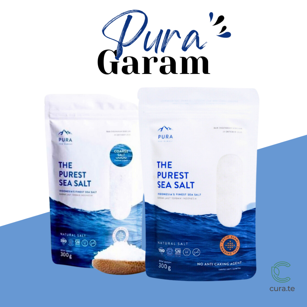 

PURA PUREST SEA SALT HALUS KASAR | SEASALT LAUT MURNI ORGANIK NATURAL