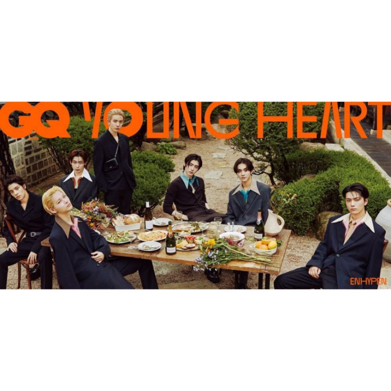 GQ KOREA MAGAZINE AUGUST ISSUE 2023 ENHYPEN COVER