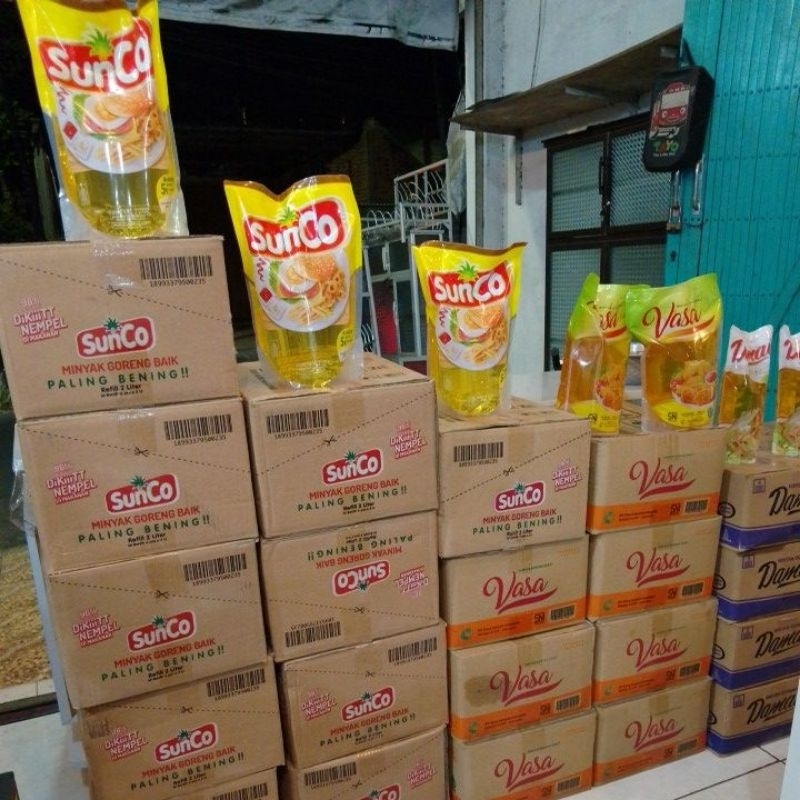 

1 Dos Karton Minyak SUNCO, FILMA,DAMAI Isi 6 & 12 pcs. Minyak Goreng Murah