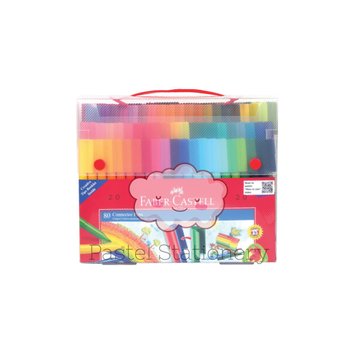 

Connector Pen Marker 80 Colors Faber-Castell - Spidol Warna Gift Set Isi 80