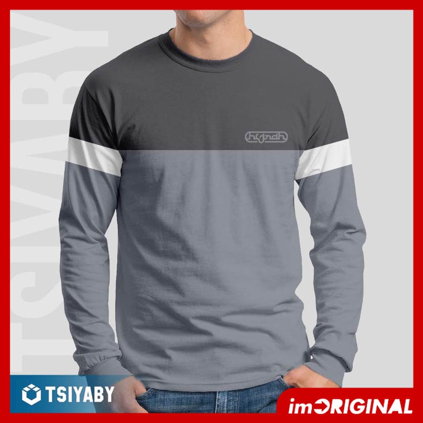 Kaos Dakwah Pria Baju Santri Distro Muslim Tsiyaby - Hijrah #5 Lengan Panjang