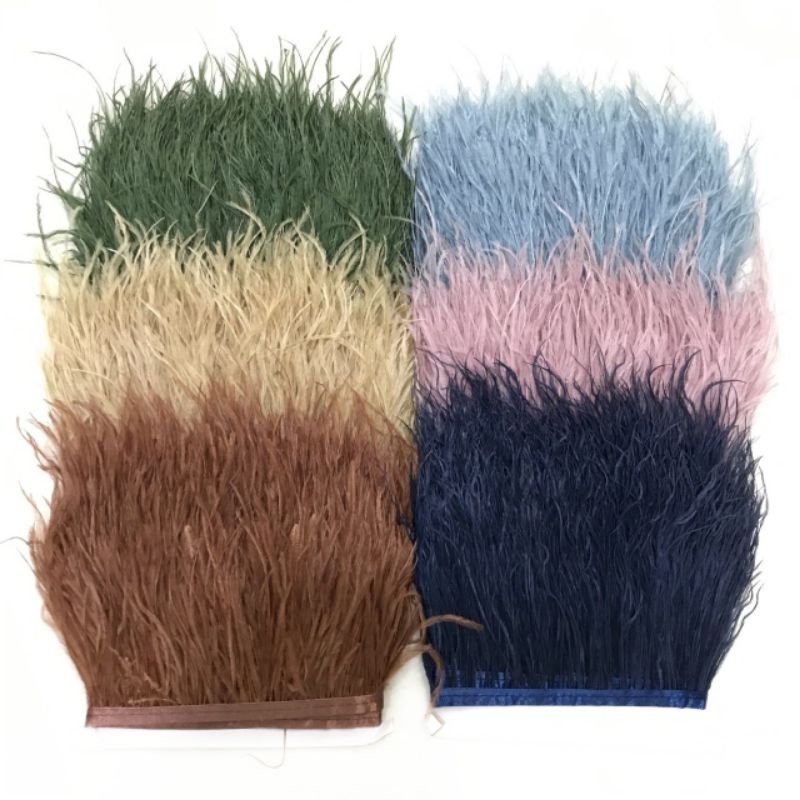 1 METER - BULU OSTRICH PANJANG / BULU BAJU / BULU OSTRICH