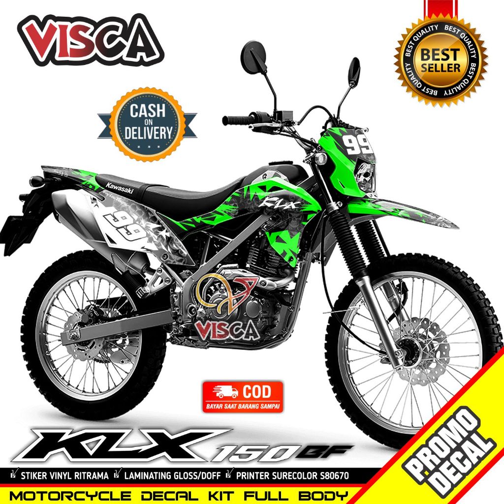 Decal Klx Bf Full Body Keren Stiker Klx 150 Bf Keren Decal Klx 150 Bf Full Body Terbaru Dekal Klx 15