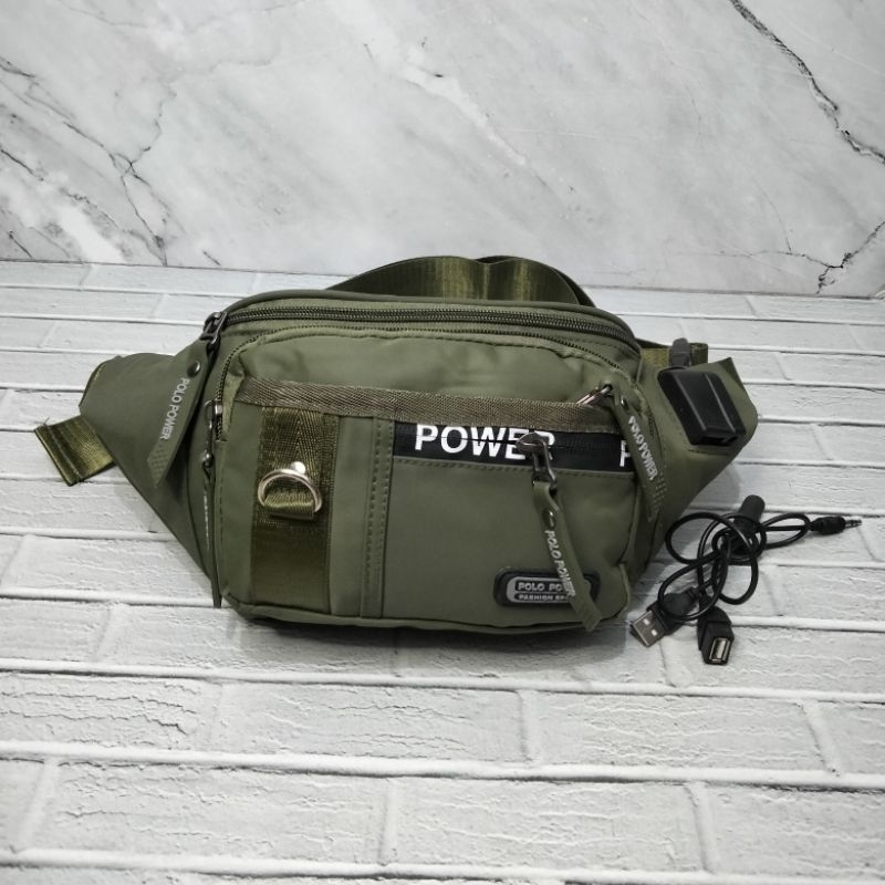 Tas Pinggang Pria-Tas Pinggang Pria Import -Tas Selempang Waterproof