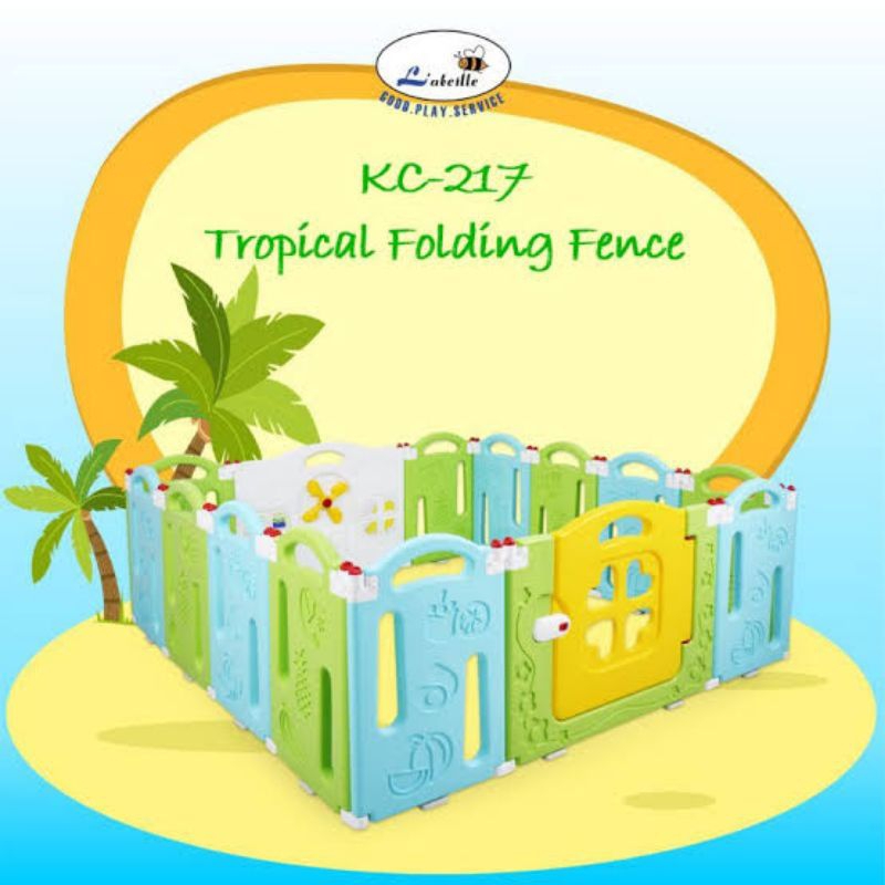 labeille tropical folding fences kc 217