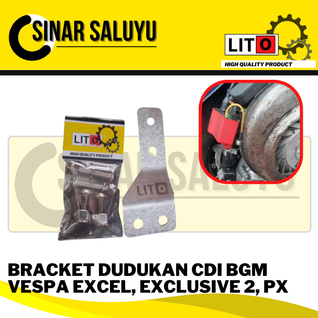 BRACKET DUDUKAN CDI BGM STAINLESS EXCEL EXCLUSIVE 2 LITO