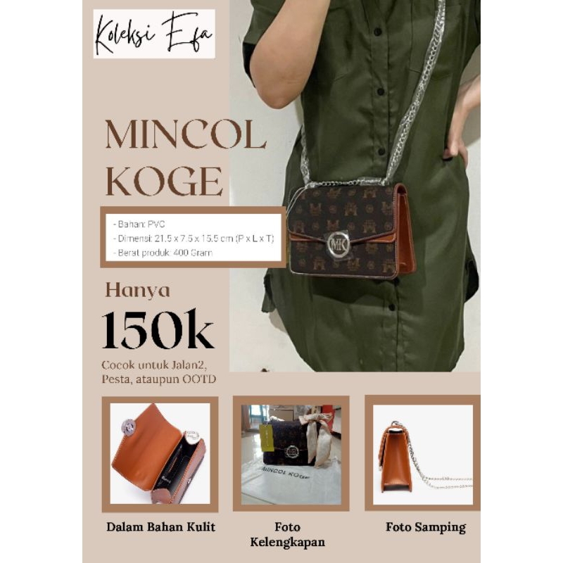 tas pesta sling bag mincol koge