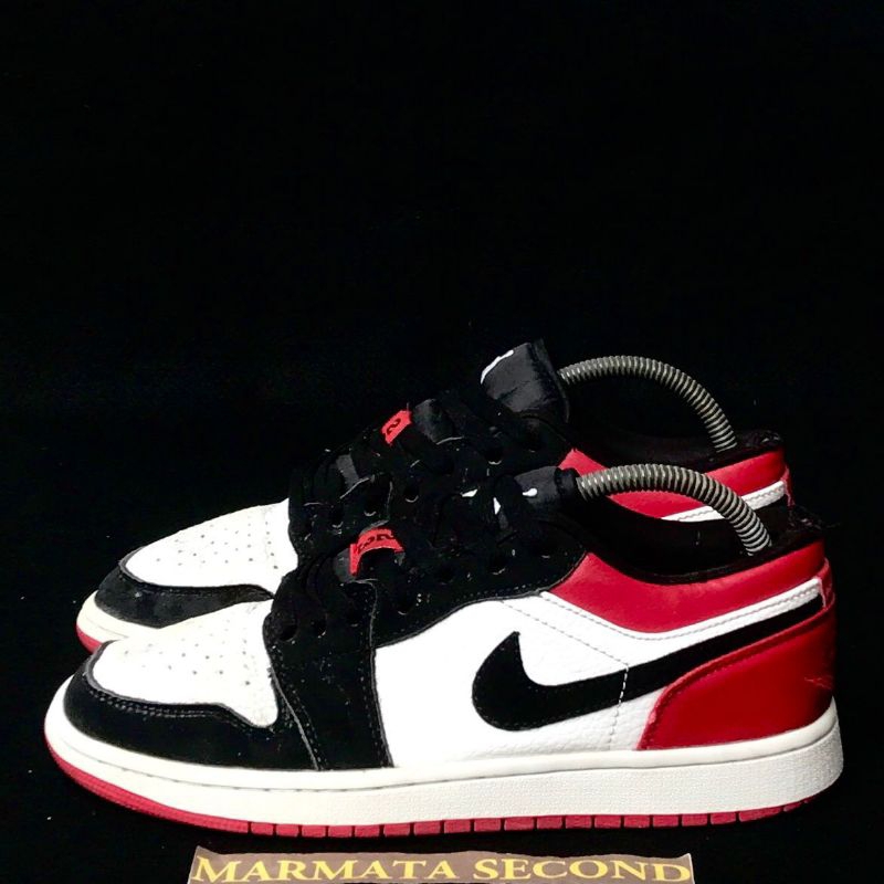 Nike aj 1 low bred toe