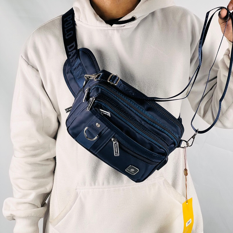RB Tas Selempang Polo Danny Multi Fungsi Tas Pinggang Original Tas Selempang Tas Pinggang Waistbag
