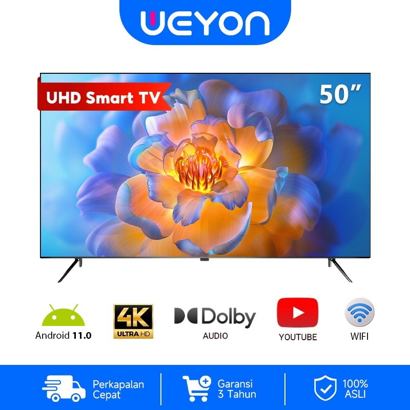 Weyon Smart TV LED 50/55/65 inch tv Digital 55 inch tv Android Televisi YouTube - WiFi