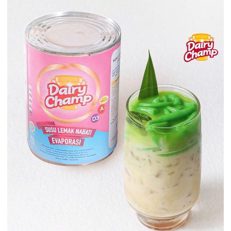 

Susu Evaporasi Dairy Champ 390gr / Susu Lemak Nabati Evaporasi