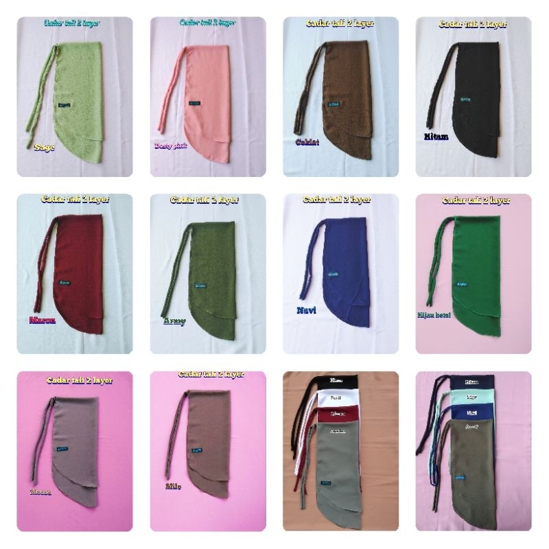 cadar tali 2 layer ceruty baby doll