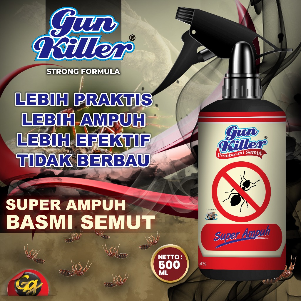 GUN KILLER_SEMUT_500 ML - Racun Pembasmi Semut Obat Super Ampuh Pengusir Semut
