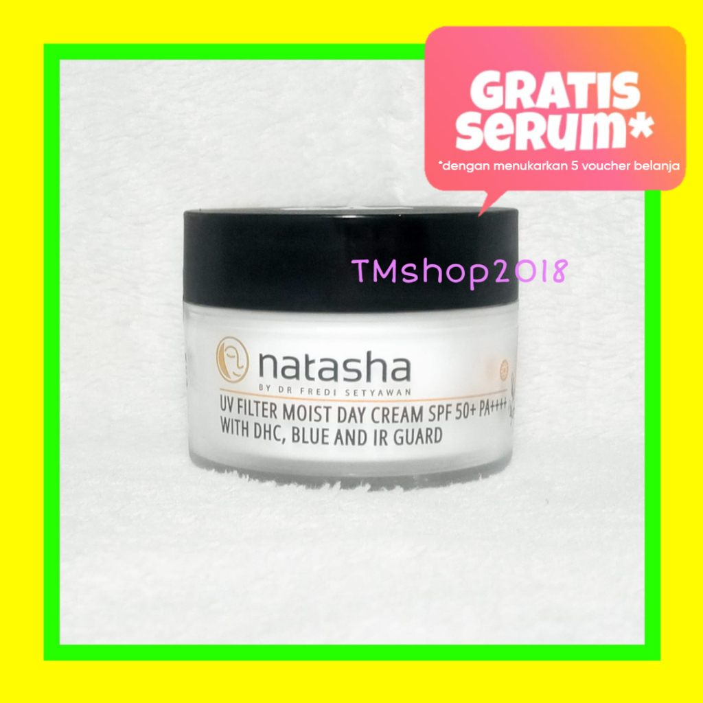 Natasha Skincare UV Filter Moist Day Cream 10 gram dr Fredi Setyawan Original Sunscreen Krim Pagi Ti