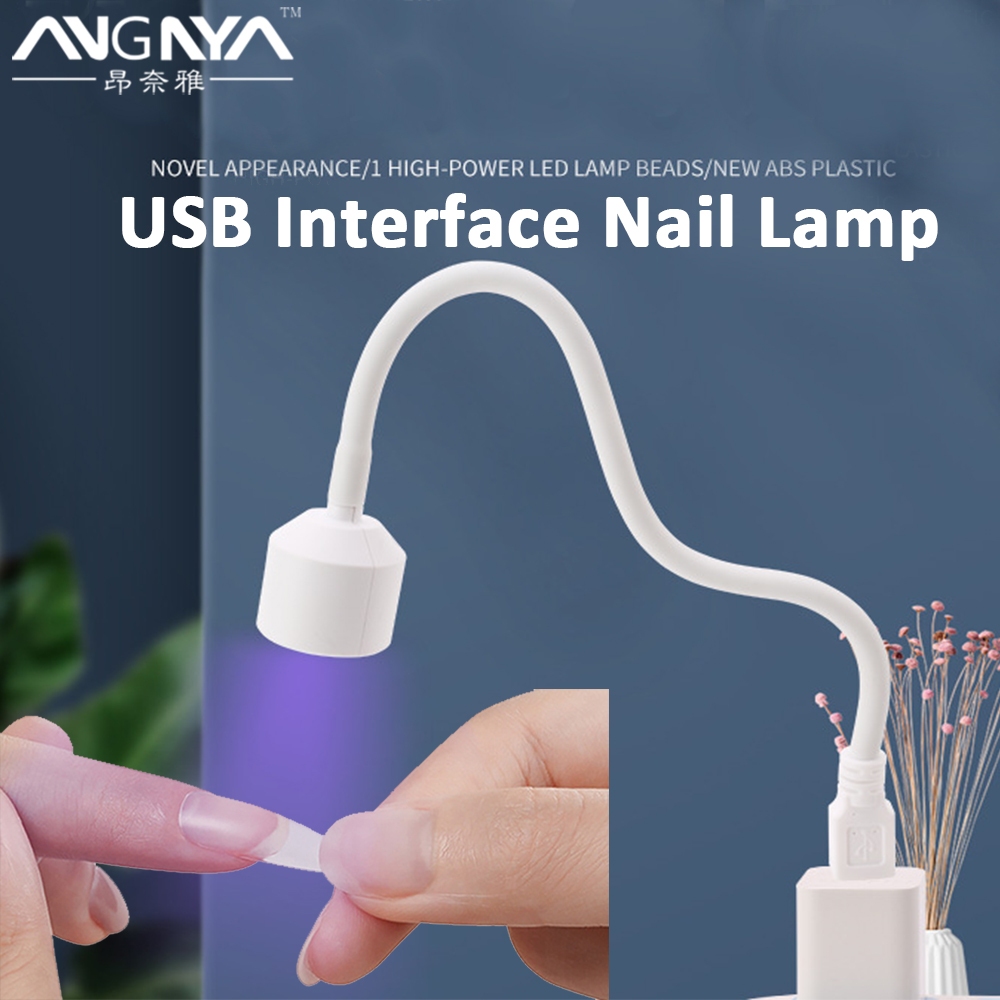 Lampu UV LED USB Detektor Uang Palsu Elektronik Pengering Kuku FLEKSIBEL Desk Lamp Ultraviolet - ZXM