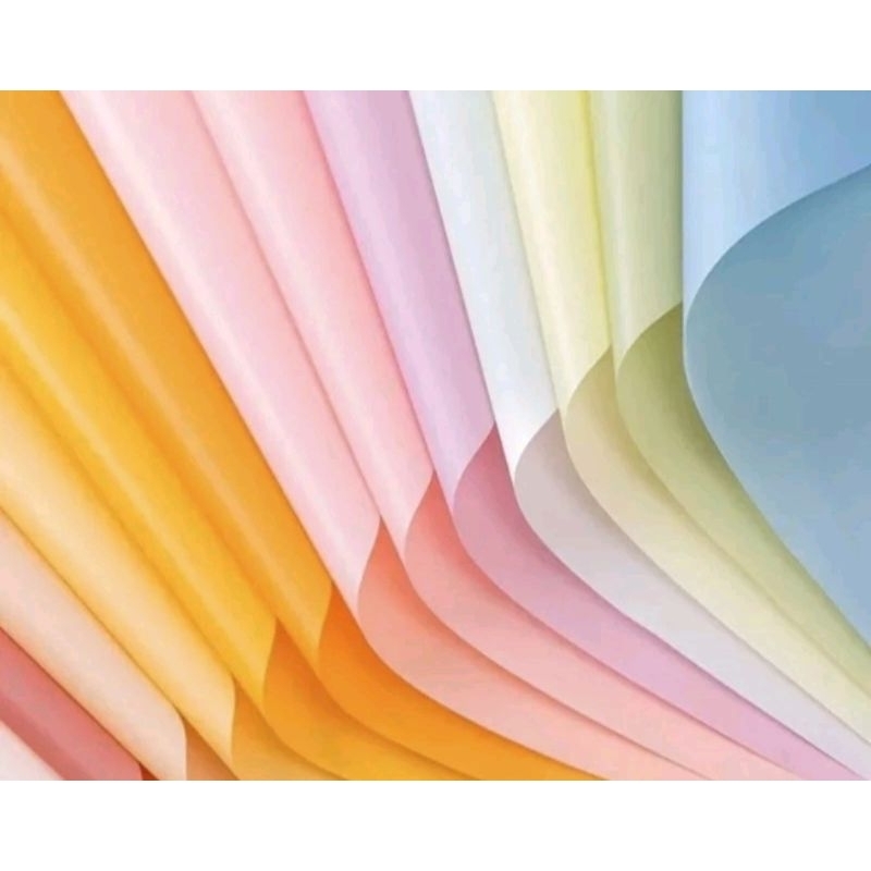 

[20 LEMBAR] Flower Wrapping Paper Kertas Buket Bunga Polos Korea Cellophane L850