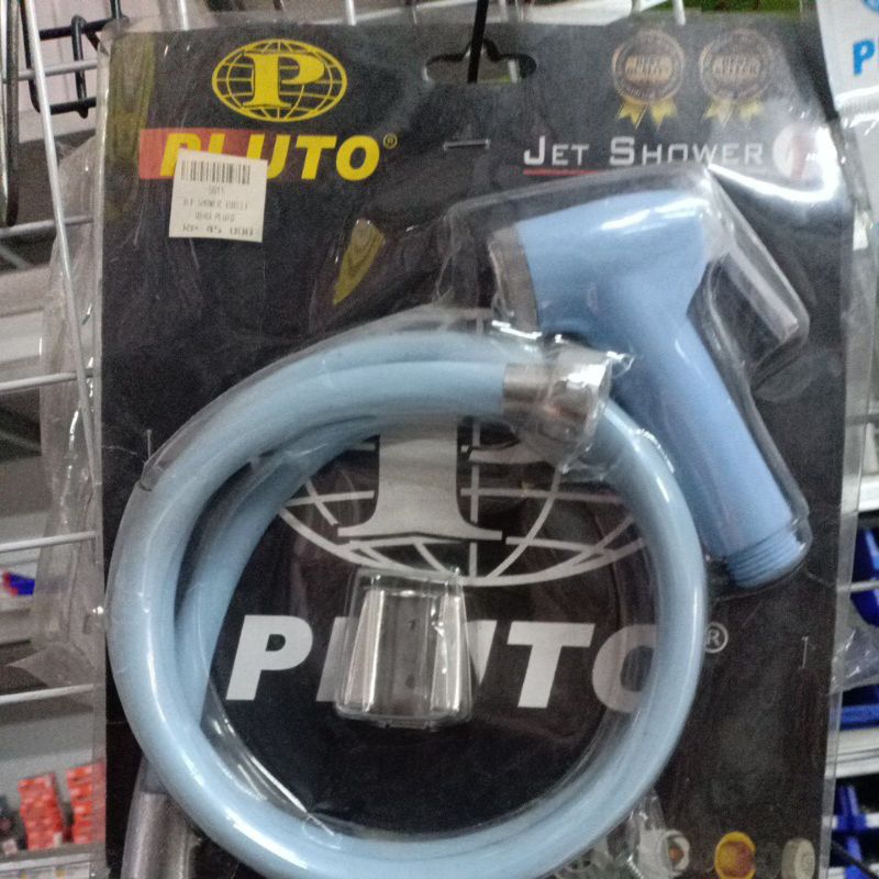 Jet Shower toilet biru Pluto.