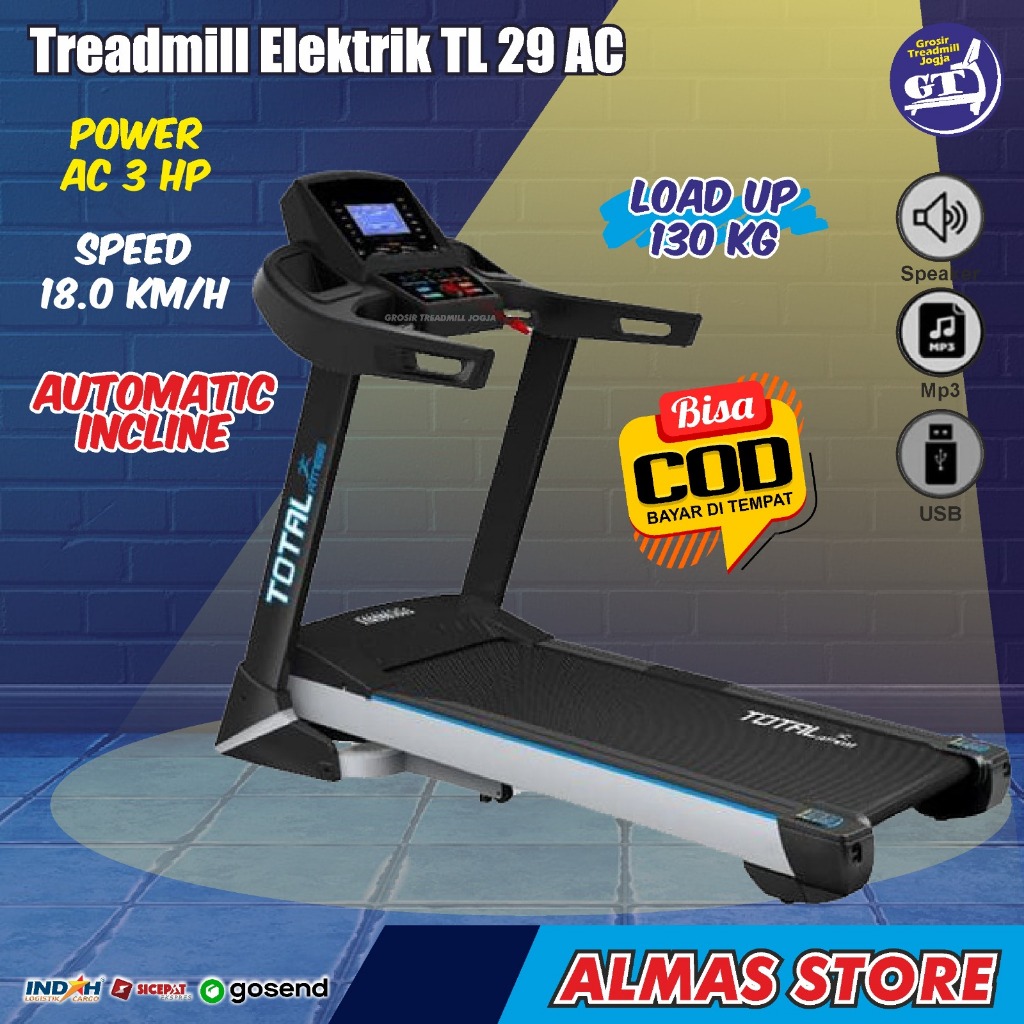 Treadmill Threadmill Treadmil Tredmill Trademill Tretmil Treatmill Tradmill Elektrik Listrik Alat Fi