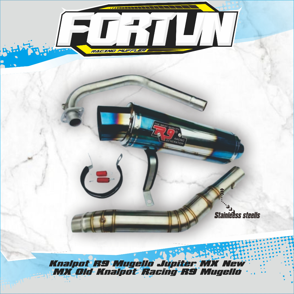 Knalpot R9 Mugello Jupiter MX New MX Old Knalpot Racing R9 Mugello Murah
