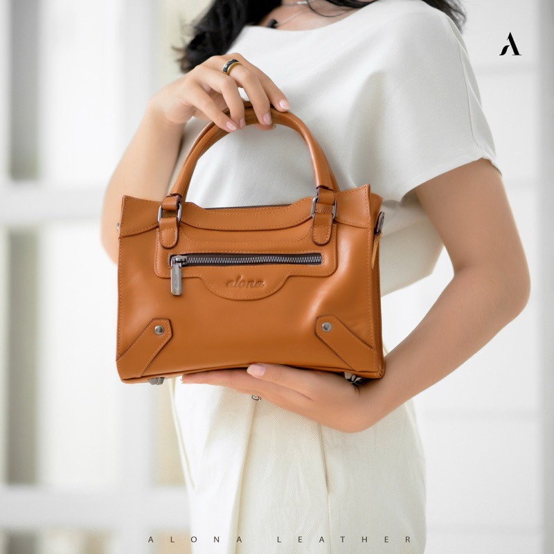 Tas Kulit Wanita ALONA Shoulder Bag Wanita Kulit Asli Tas wanita kulit asli hand bag wanita kulit  t
