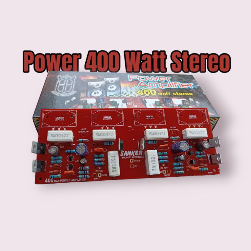 Power Amplifier 400 Watt Stereo