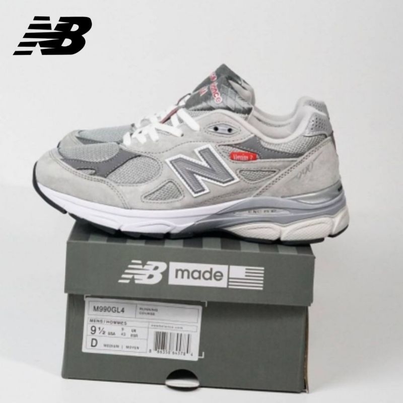 Sepatu NB New Balance 990 V3 Version Grey ORIGINAL