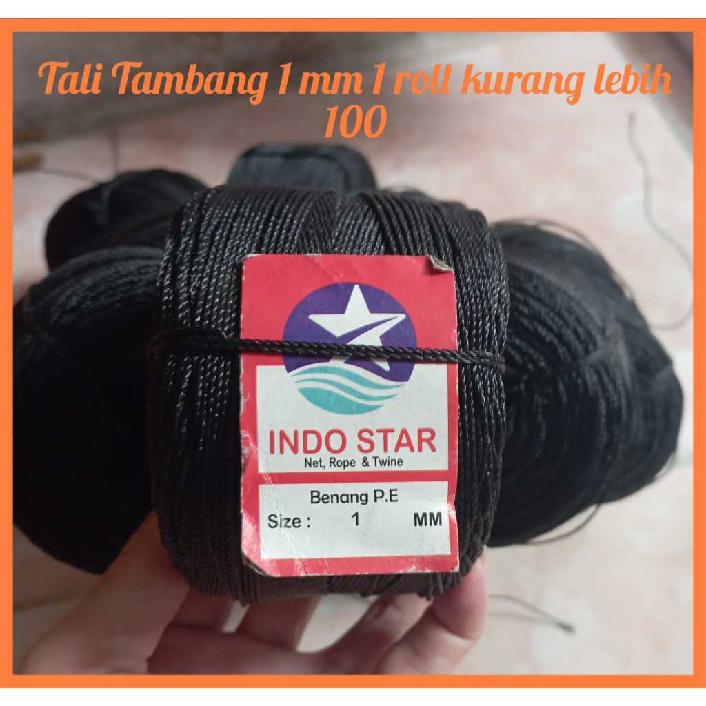 TALI 1MM MURAH / TALI JARING 1MILI / TAMPAR 1MM / TALI PLASTIK KECIL