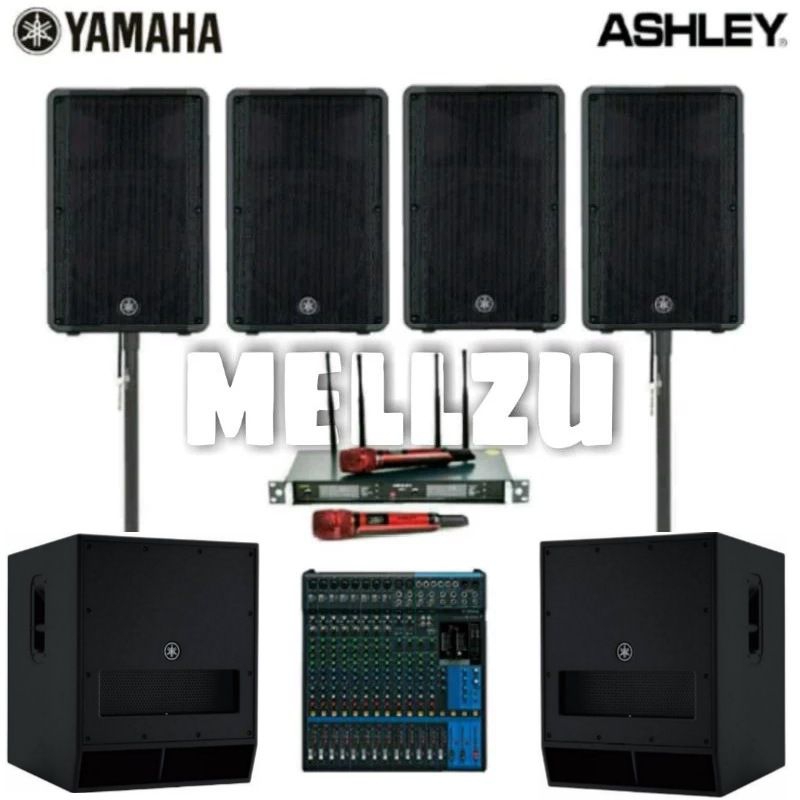 Paket SoundSystem Yamaha DBR-15 - 15 inch Sub 18 inch Original Top 2