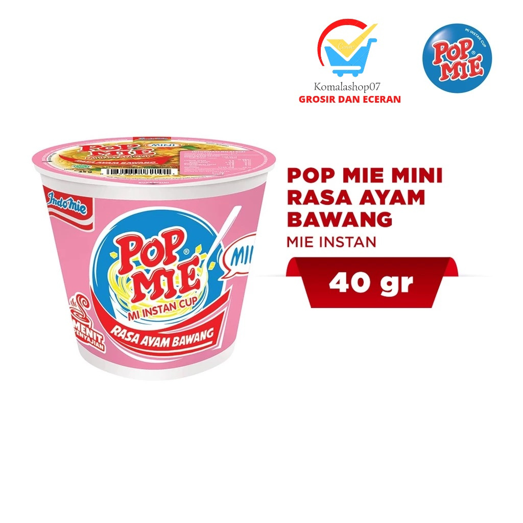 

POPMIE MINI MIE INSTAN RASA AYAM BAWANG 40G