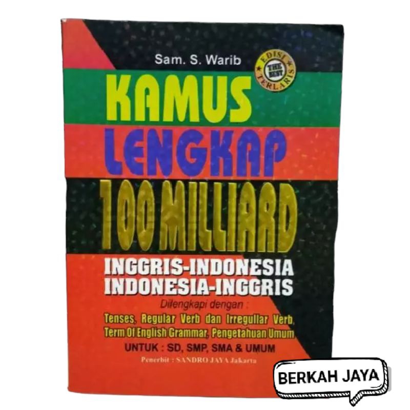 

Buku Kamus Lengkap 100 milliard Inggris-Indonesia Indonesia-Inggris