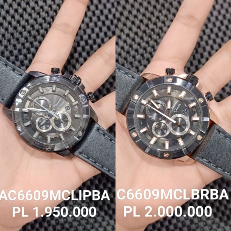 Alexandre Christie Pria Ac 6609 MC Original Leather Strap