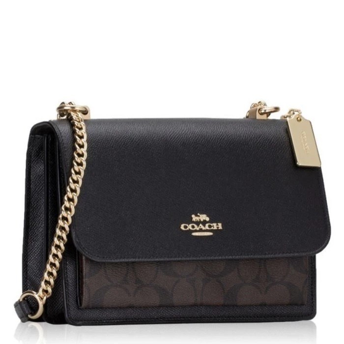 Tas COACH Klare Crossbody Bag Signature Black Mahogany ORIGINAL 91019