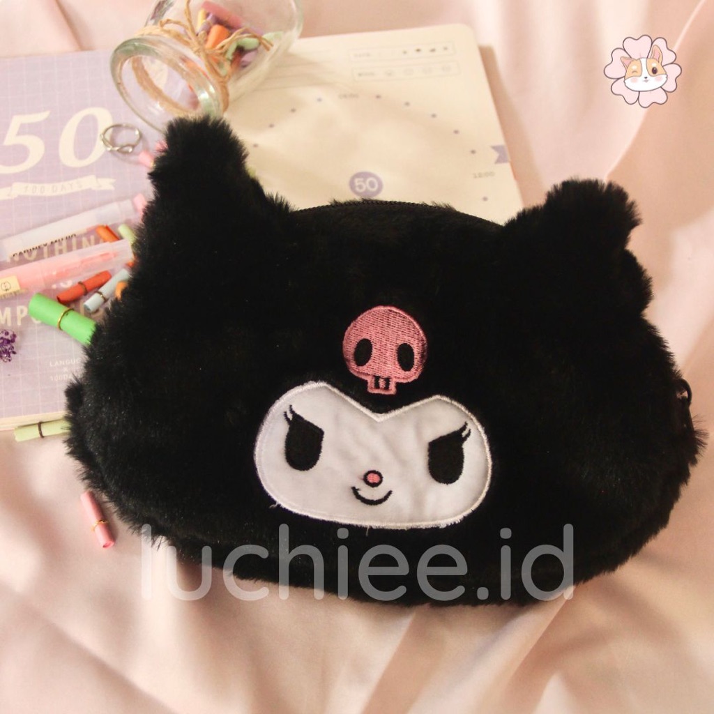 

TEMPAT PENSIL DOMPET KARAKTER SANRIO MY MELODY CINNAMON ROLL BULU HALUS PREMIUM SNI