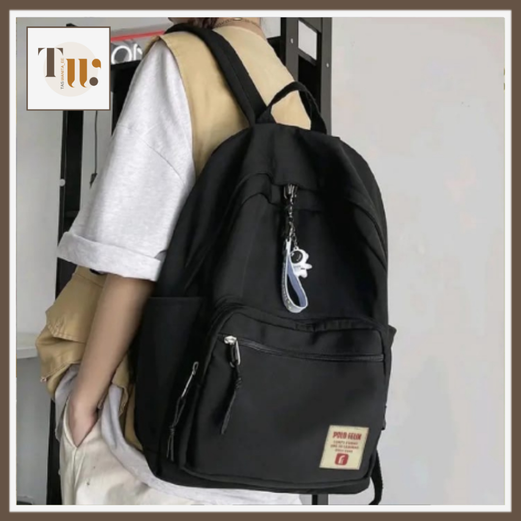 Ransel Sekolah Unisex Pria Wanita Import Tas Cewek Aesthetic SMP SMA Kuliah